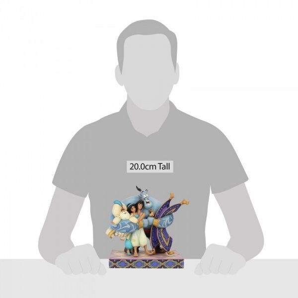 Walt Disney Abbraccio di gruppo statuetta di Aladino Aladdin - immagine 3