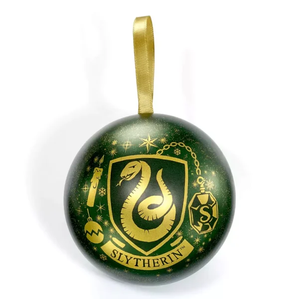 Harry Potter Pallina di Natale Serpeverde e collana