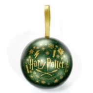 Harry Potter Pallina di Natale Serpeverde e collana