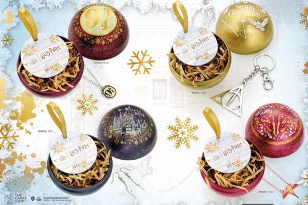 Harry Potter Pallina di Natale e Orecchini Castello di Hogwarts - immagine 5