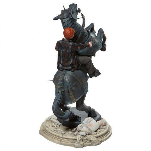 Harry Potter Figurina del capolavoro di Ron su un cavallo degli scacchi Warner Bros. Entertainment Inc Statue - immagine 7