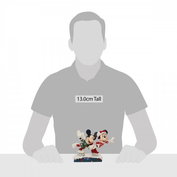 Walt Disney Jim Shore Topolino e Minnie pattinaggio sul ghiaccio - immagine 4