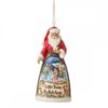 Jim Shore Piccola città di Betlemme Babbo Natale appeso ornamento