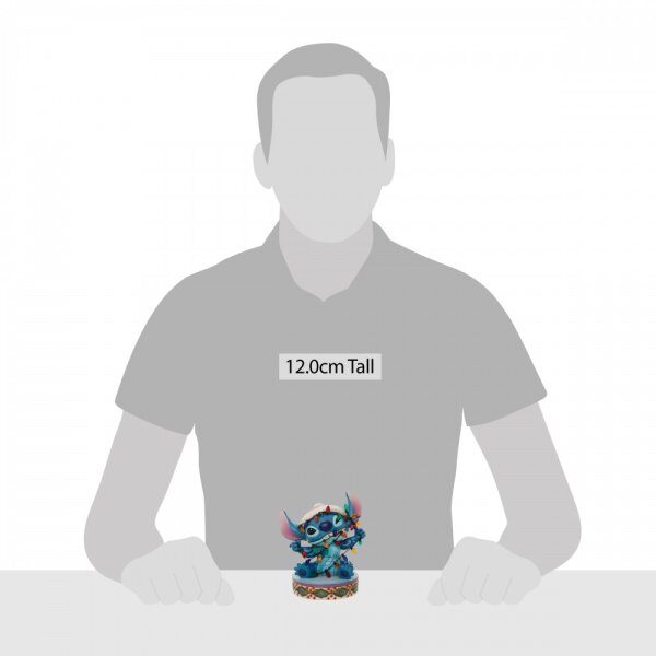 Walt Disney Jim Shore Stitch avvolto da luci di natale - immagine 5