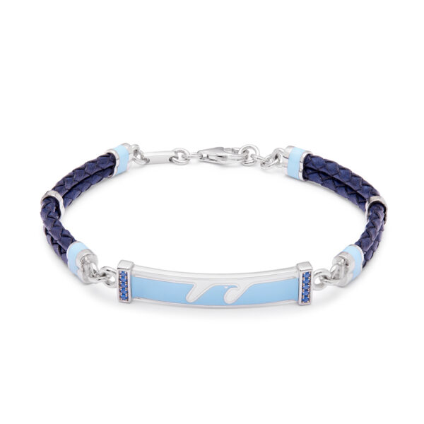 Bracciale Piastrino Aquila Meno 9 S.S.Lazio Silver Bicolore