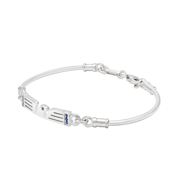 Bracciale Aquila Meno 9 Silver Zaffiri S.S. Lazio