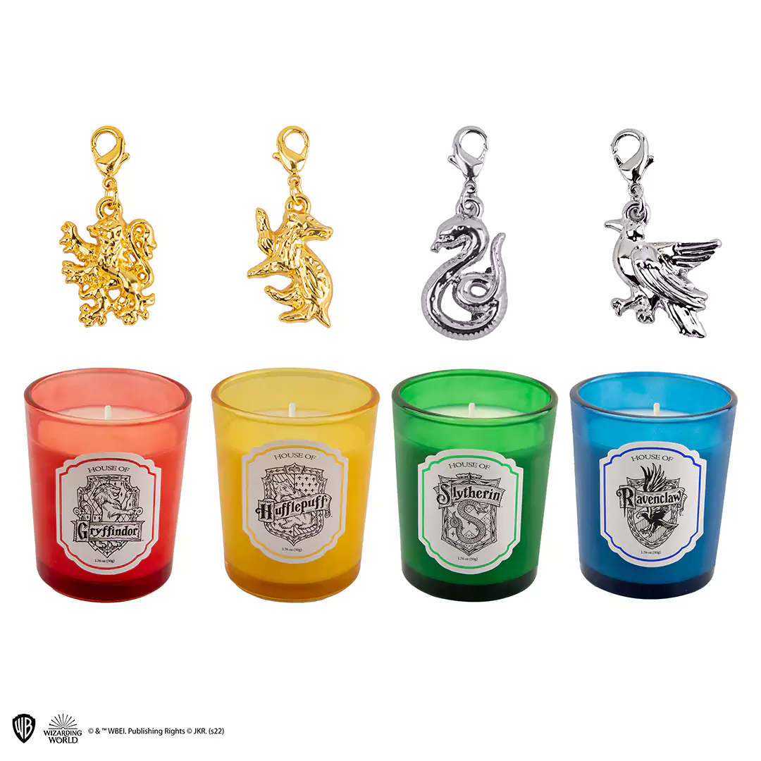 Harry Potter Pack di 4 candele delle casate e braccialetto - La Cornice  articoli da regalo