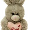 Peluche Coniglio cuore d’amore Grigio