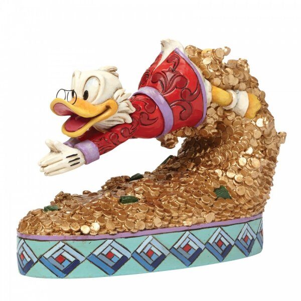 Walt Disney Jim Shore Tuffo al tesoro statuetta di Paperon de Paperoni Scrooge