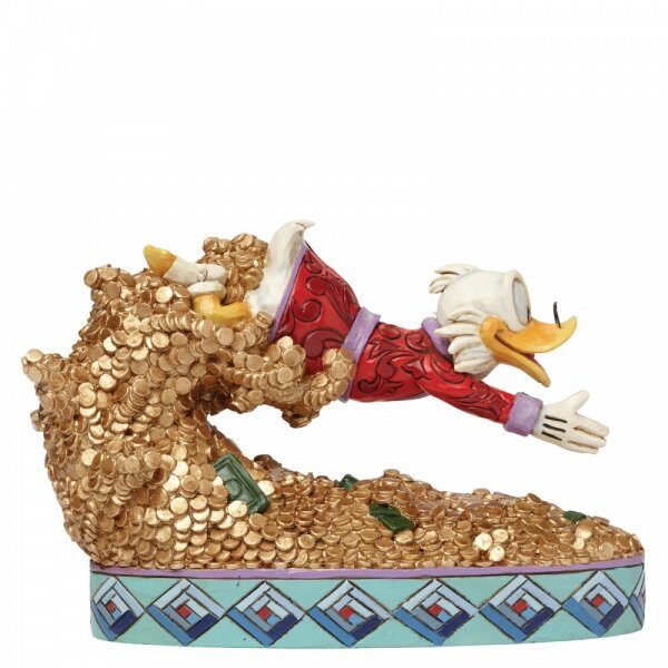 Walt Disney Jim Shore Tuffo al tesoro statuetta di Paperon de Paperoni Scrooge - immagine 3