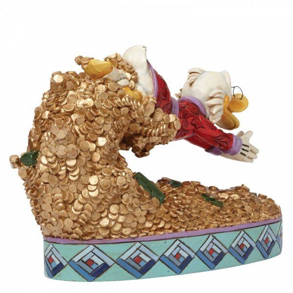 Walt Disney Jim Shore Tuffo al tesoro statuetta di Paperon de Paperoni Scrooge - immagine 4