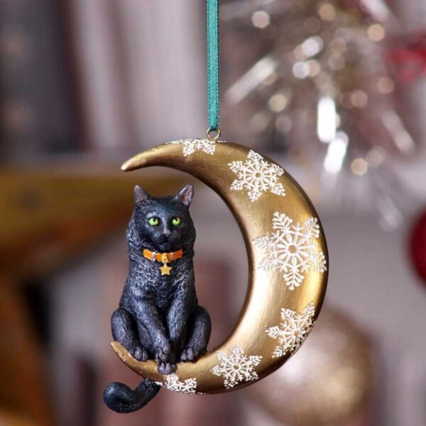 Ornamento da Appendere Gatto Luna Nemesis Now - immagine 6