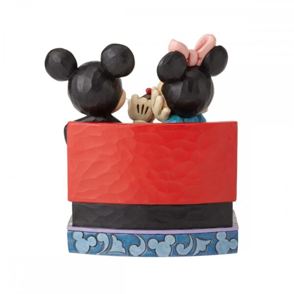 Walt Disney Jim Shore Topolino e Minni seduti a mangiare un gelato - immagine 4