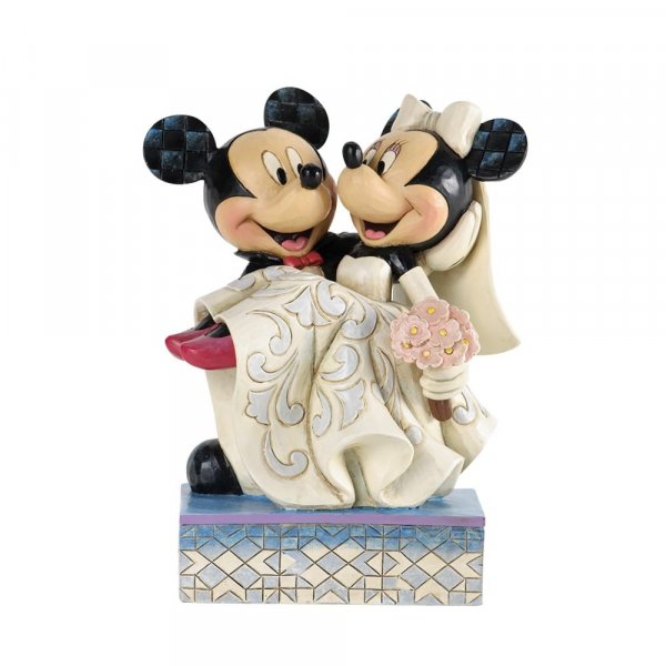 Walt Disney Jim Shore Statuetta Topolino e Minnie Sposi