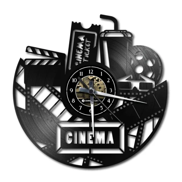 Orologio da parete con disco vinile Cinema regista, scenografo e attore 2