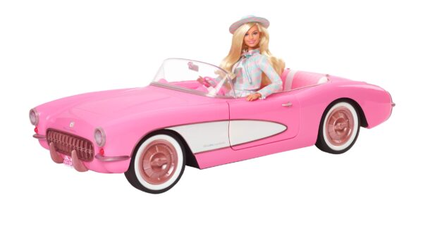 Barbie The Movie veicolo rosa Corvette decappottabile - immagine 7
