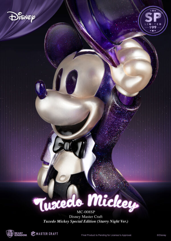 Statua Master Craft Tuxedo Topolino Edizione Speciale Notte Stellata - immagine 12