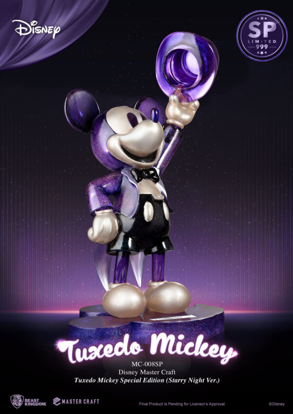 Statua Master Craft Tuxedo Topolino Edizione Speciale Notte Stellata - immagine 5
