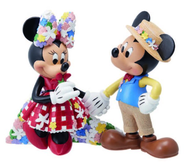 Walt Disney Figurina botanica Topolino e Minnie
