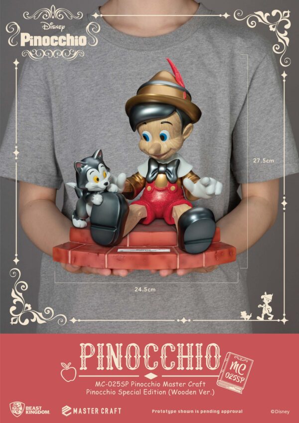 Disney Master Craft Statua Pinocchio in legno Edizione speciale - immagine 6