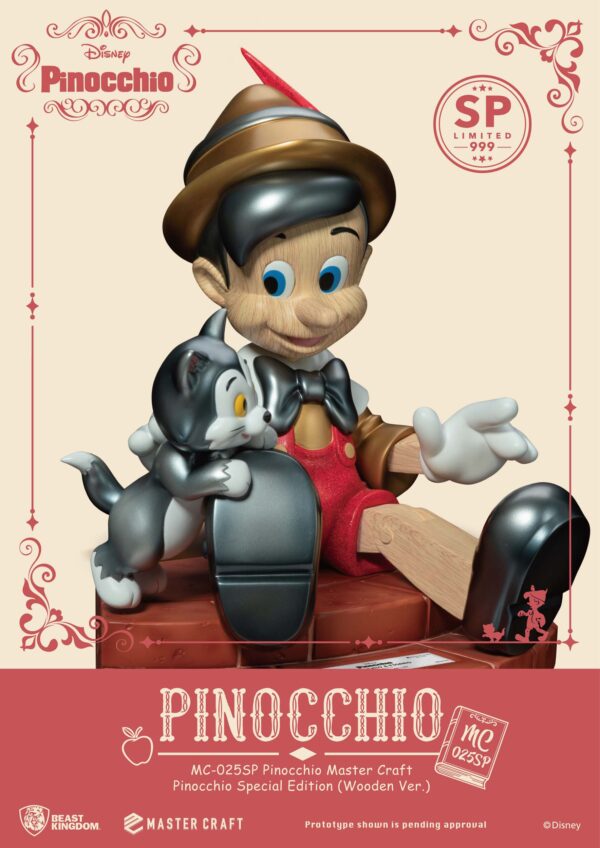 Disney Master Craft Statua Pinocchio in legno Edizione speciale - immagine 4