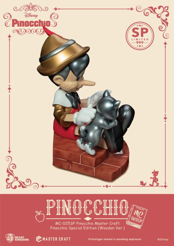 Disney Master Craft Statua Pinocchio in legno Edizione speciale - immagine 3