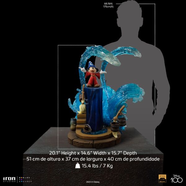 Statua Disney Art Scale Deluxe 1/10 Topolino Fantasia Deluxe - immagine 15
