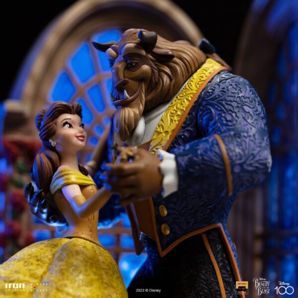 Statua Disney Art Scale Deluxe 1/10 La Bella e la Bestia Iron Studios - immagine 8