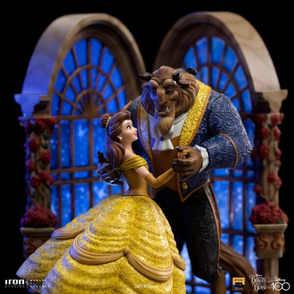 Statua Disney Art Scale Deluxe 1/10 La Bella e la Bestia Iron Studios - immagine 7