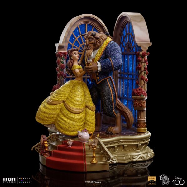 Statua Disney Art Scale Deluxe 1/10 La Bella e la Bestia Iron Studios - immagine 5