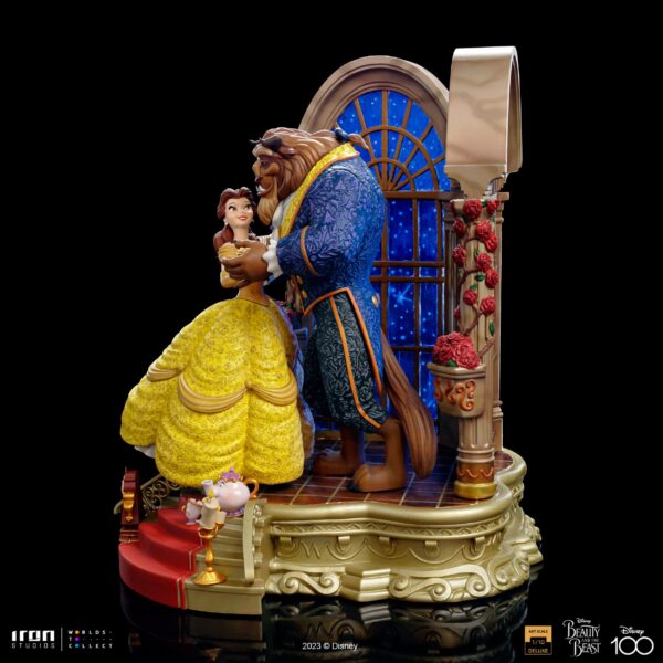 Statua Disney Art Scale Deluxe 1/10 La Bella e la Bestia Iron Studios - immagine 9