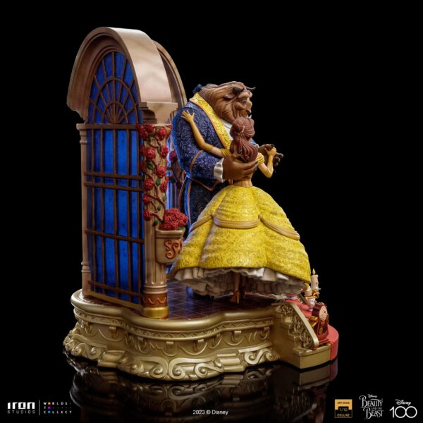 Statua Disney Art Scale Deluxe 1/10 La Bella e la Bestia Iron Studios - immagine 10