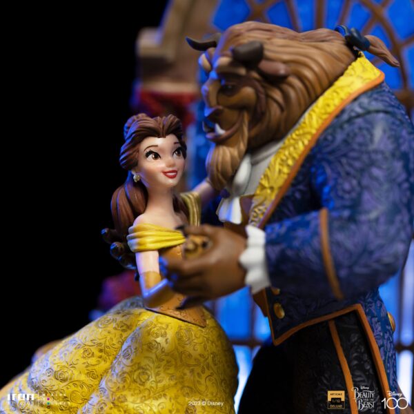 Statua Disney Art Scale Deluxe 1/10 La Bella e la Bestia Iron Studios - immagine 12