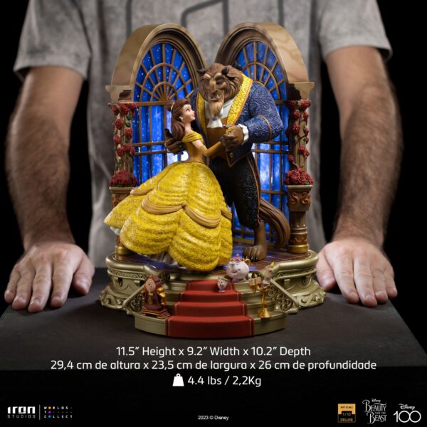 Statua Disney Art Scale Deluxe 1/10 La Bella e la Bestia Iron Studios - immagine 17