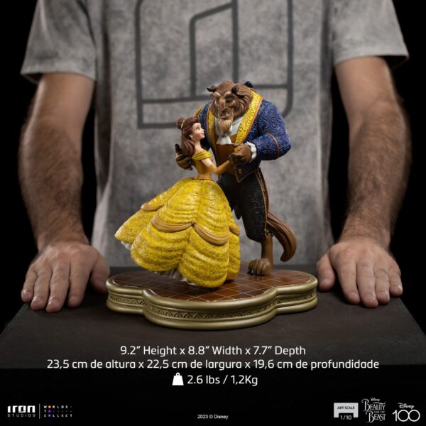 Statua Disney Art Scale 1/10 La Bella e la Bestia - immagine 11