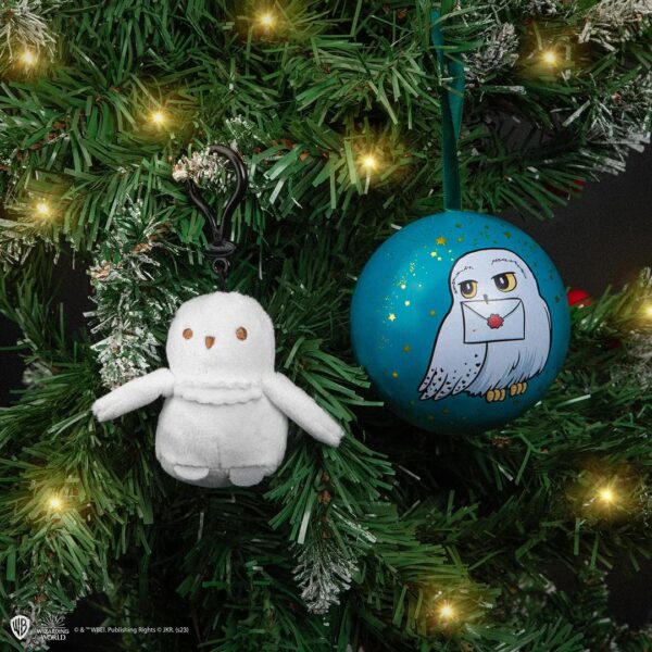 Harry Potter Pallina di Natale e Portachiavi peluche Edvige - immagine 5