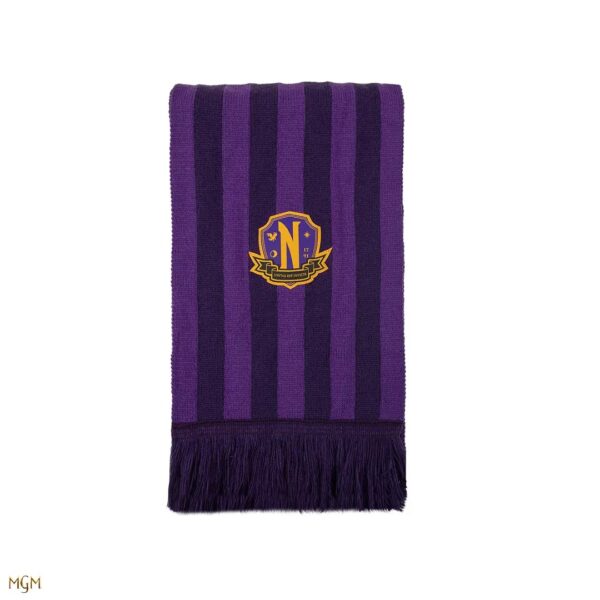 Sciarpa viola Nevermore Academy Mercoledì - immagine 5