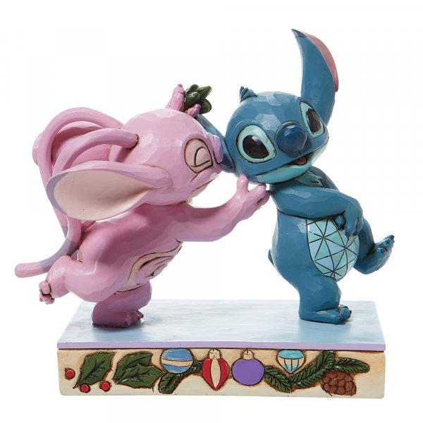 Stitch e Angelo con vischio