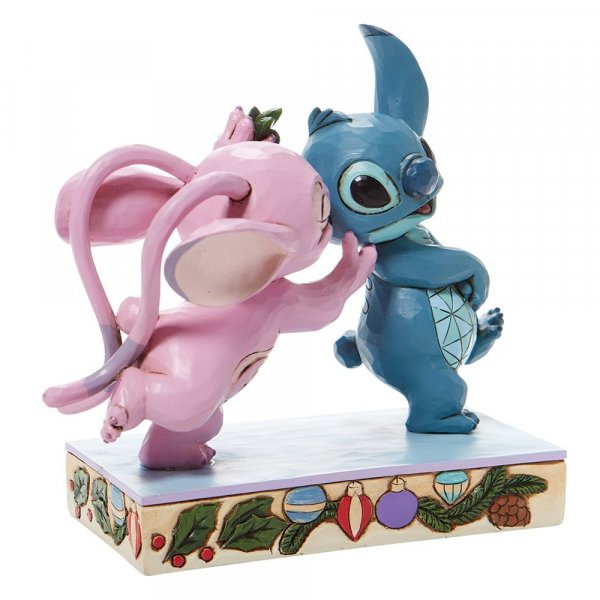 Stitch e Angelo con vischio