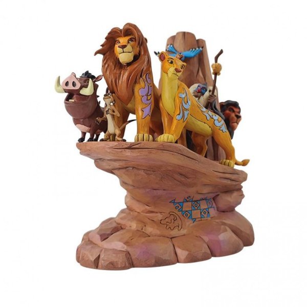 Walt Disney JimShore Statuetta Re Leone Carved Disney Traditions - immagine 2