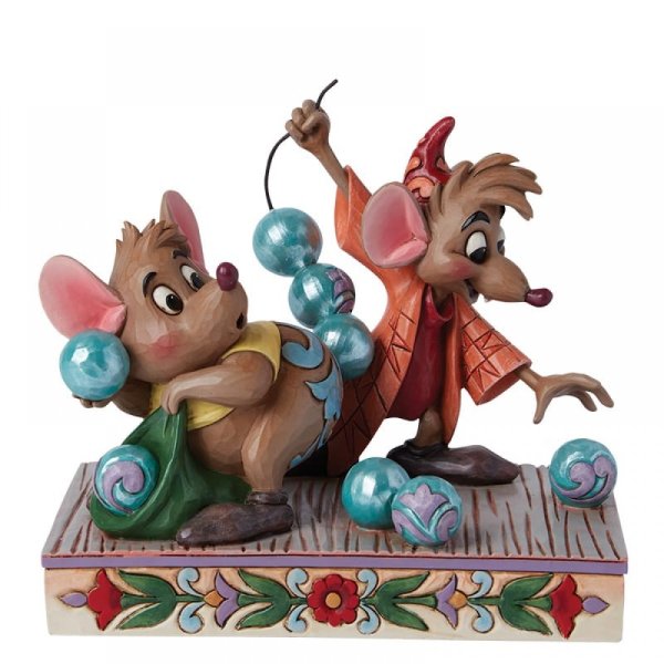 Walt Disney Jim Shore Figurina di Jaq ​​e Gus