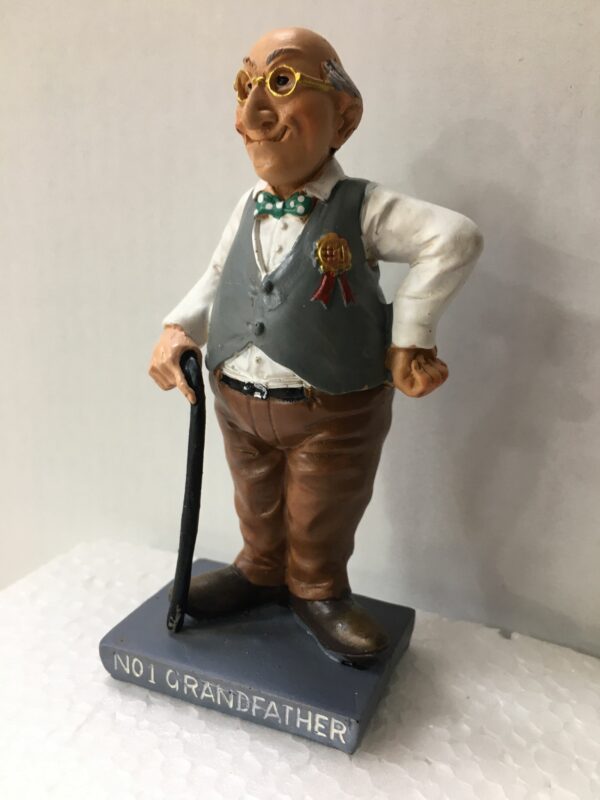 Statuina Mestiere Super Nonno Caricatura