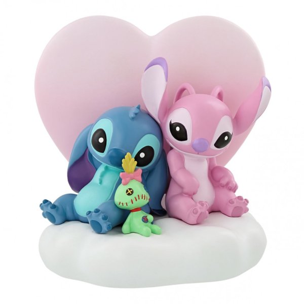 Walt Disney Stitch e Angel con cuore Illuminato