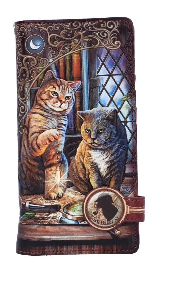 Portafoglio Portamonete in rilievo Purrlock Holmes