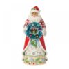 Babbo Natale con corona di sisal