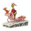 Il Grinch e Max sulla slitta