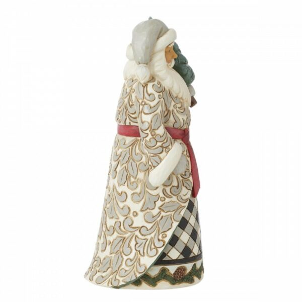 Jim Shore Babbo Natale con Cappotto in plaid - immagine 2