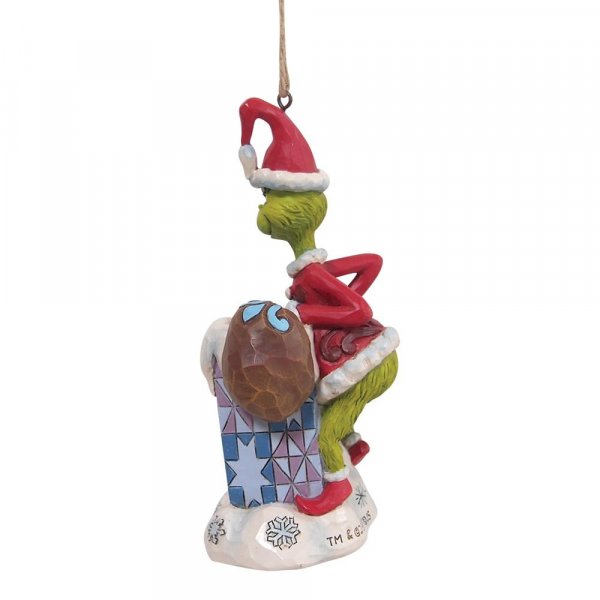 Il Grinch che si arrampica nel camino 