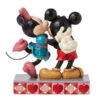 Walt Disney Jim Shore Statuetta D'amore Di Topolino E Minnie Disney Traditions - immagine 2
