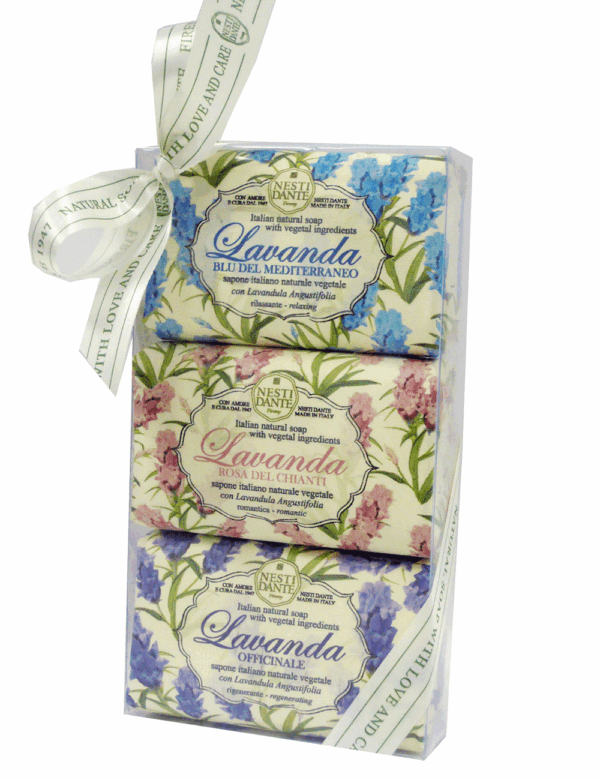 Lavanda Dedicata alle intramontabili note fresche e persistenti  Confezione Regalo Saponi Vegetali